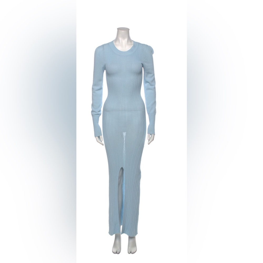 Jacquemus Light Blue Long Sleeve Dress
